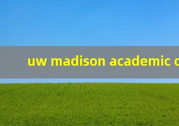 uw madison academic calendar